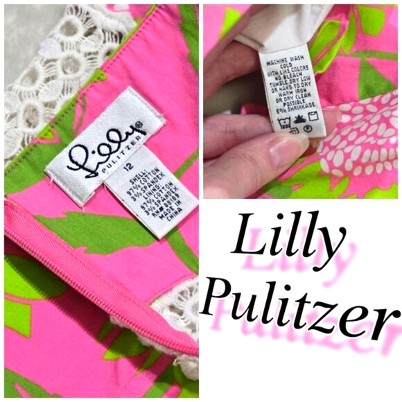 VTG Lilly Pulizter Chantel Halter Top Palm Beach Hibiscus Pink Women’s Small - Picture 7 of 11